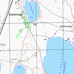 Водоохранная зона рек и озер на карте Челябинской области