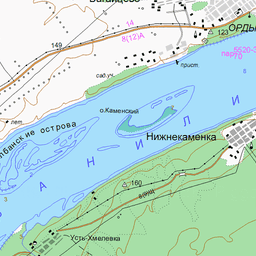 Карта ордынска с улицами и номерами домов