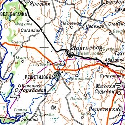 Горишние Плавни (Комсомольск), Кременчугский район на карте Украины