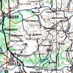 Где находится Севск: показать на карте Брянской области