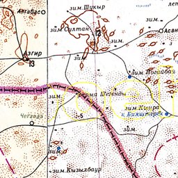 Астраханская область селитренное карта