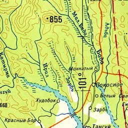 Карта братского района со спутника в реальном времени